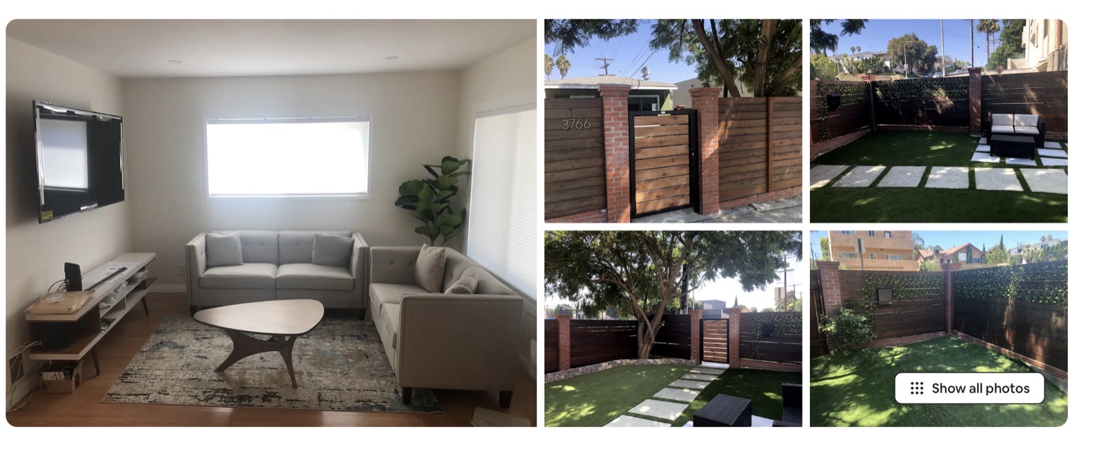Listing photos before professional photography